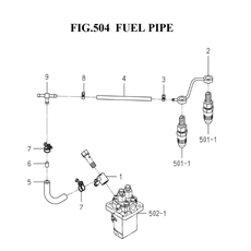 FUEL PIPE (6003-550V-0100) spare parts