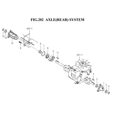 AXLE(REAR)SYSTEM(1782-202-0100) spare parts