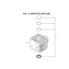 SHIM SET (REPAIR) spare parts