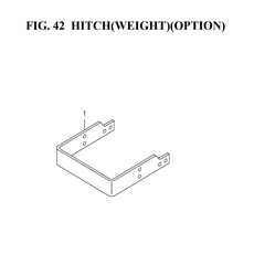 HITCH(WEIGHT)(OPTION)(1752-433A-0100) spare parts