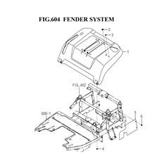 FENDER SYSTEM(1782-606-0100) spare parts