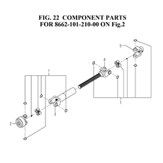 COMPONENT PARTS FOR 8662-101-210-00 ON FIG.2(8662-101-210-0C) spare parts