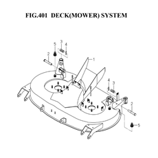 DECK(MOWER)SYSTEM(8670-402-0100) spare parts