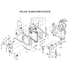 RADIATOR SYSTEM(1782-102A-0100) spare parts