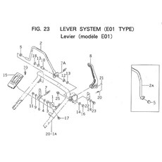 LEVER SYSTEM (E01 TYPE) spare parts