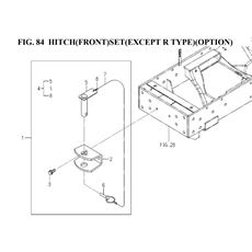 HITCH(FRONT)SET(EXCEPT R TYPE)(OPTION)(1776-411Y-0100) spare parts