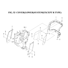 COVER(LOWER)SYSTEM(EXCEPT R TYPE)(1836-603B-0100) spare parts