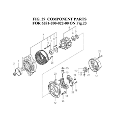 COMPONENT PARTS FOR 6281-200-022-00 ON Fig.23 spare parts