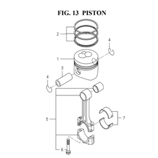 PISTON (6004-340I-0100) spare parts