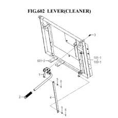 LEVER(CLEANER)(8671-603-0100) spare parts