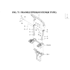 FRAME(UPPER)SYSTEM(R TYPE)(1845-702-0100) spare parts
