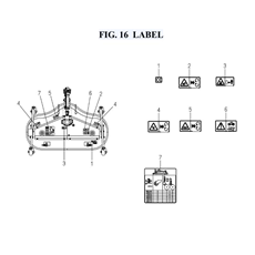 FIG. 16 LABEL spare parts