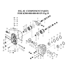 COMPONENT PARTS FOR K500-008-000-00 ON FIG.19 spare parts