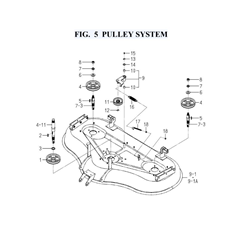 FIG. 5 PULLEY SYSTEM spare parts