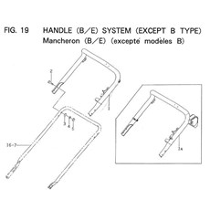 HANDLE (B/E) SYSTEM (EXCEPT B TYPE) spare parts