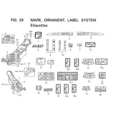 MARK, ORNAMENT, LABEL SYSTEM spare parts