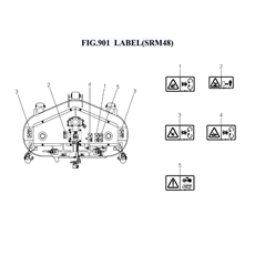 FIG.901 LABEL(SRM48) spare parts