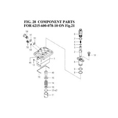 COMPONENT PARTS FOR 6215-600-078-10 ON Fig.21 spare parts