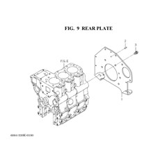 FIG. 9 REAR PLATE spare parts