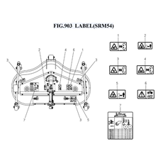 FIG.903 LABEL(SRM54) spare parts