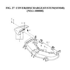 COVER(DISCHARGE)SYSTEM(SSM48)(NO.1-100000)(8595-406-0100) spare parts