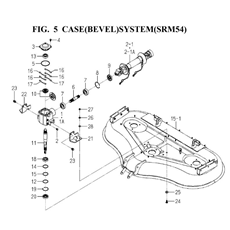 CASE(BEVEL)SYSTEM(SRM54)(8658-201C-0100) spare parts