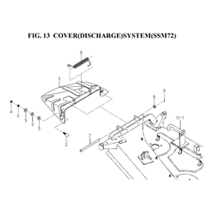 COVER(DISCHARGE)SYSTEM(SSM72)(8655-406B-0100) spare parts
