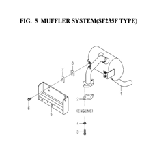 MUFFLER SYSTEM(SF235F TYPE) spare parts