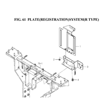 PLATE(REGISTRATION)SYSTEM(R TYPE)(1845-635-0100) spare parts