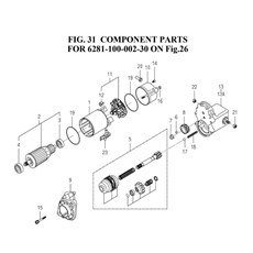 COMPONENT PARTS FOR 6281-100-002-30 ON Fig.026 spare parts