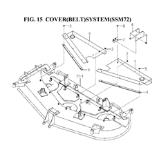 COVER(BELT)SYSTEM(SSM72)(8655-407I-0100) spare parts