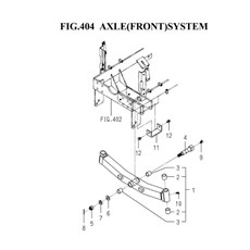 AXLE(FRONT)SYSTEM(1782-433-0100) spare parts
