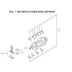 BEARING/UNDER SIZE (OPTION) spare parts