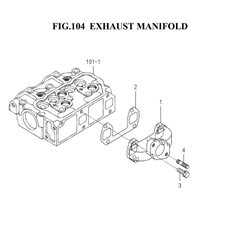 EXHAUST MANIFOLD (6003-140A-0100) spare parts
