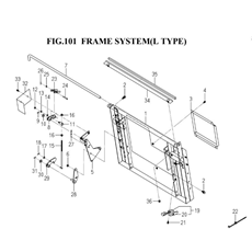 FRAME SYSTEM(L TYPE)(8671-105A-0100) spare parts