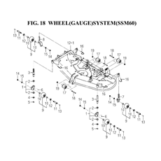 WHEEL(GAUGE)SYSTEM(SSM60)(8654-501J-0100) spare parts