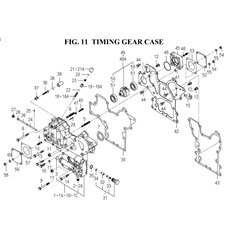 TIMING GEAR CASE (6005-241D-0100,6005-241D-0200) spare parts