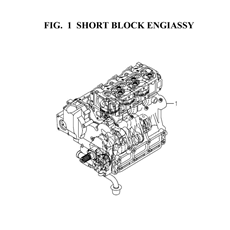 SHORT BLOCK ENGINE ASS'Y spare parts