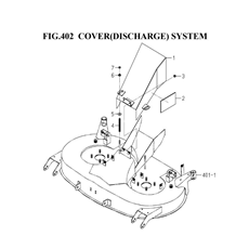 COVER(DISCHARGE)SYSTEM(8670-406-0100) spare parts