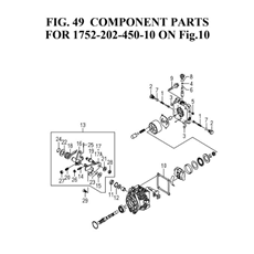 COMPONENT PARTS FOR 1752-202-450-10 ON FIG.10(1752-202-450-1A) spare parts