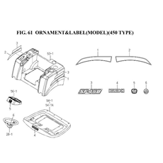 ORNAMENT & LABEL(MODEL)(450 TYPE) spare parts