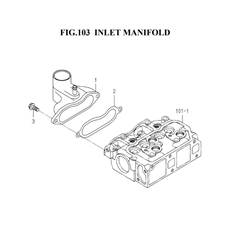 INLET MANIFOLD (6003-120A-0100) spare parts