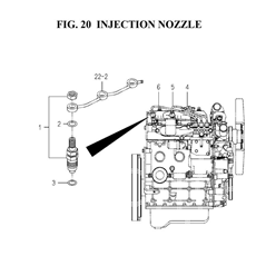 INJECTION NOZZLE (6004-501E-0100) spare parts