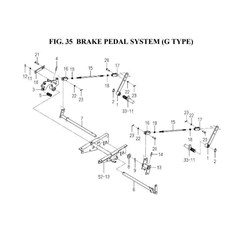 BRAKE PEDAL SYSTEM (G TYPE) spare parts