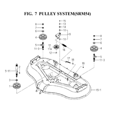 PULLEY SYSTEM(SRM54)(8658-202-0100) spare parts