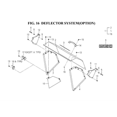 DEFLECTOR SYSTEM(OPTION) spare parts