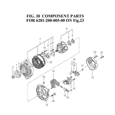 COMPONENT PARTS FOR 6281-200-005-00 ON FIG.23 spare parts