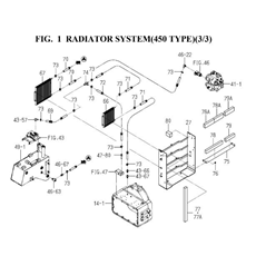 RADIATOR SYSTEM(450 TYPE)(3/3) spare parts