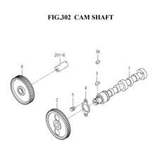 CAM SHAFT (6003-310A-0100) spare parts
