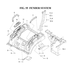 FENDER SYSTEM(1845-606-0100) spare parts